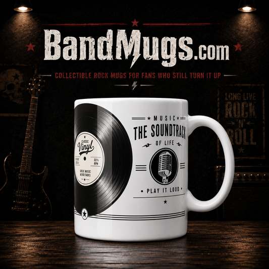 Classic Vinyl – “Music You Can Actually Feel” Collectible Coffee Mug 33 1/3