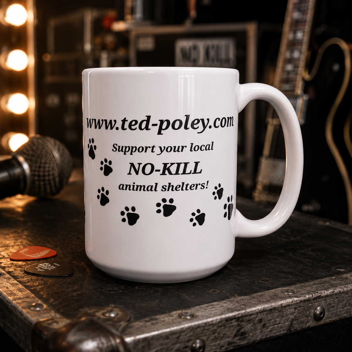 Ted Poley Officially Licensed 15 oz Collectible Coffee Mug