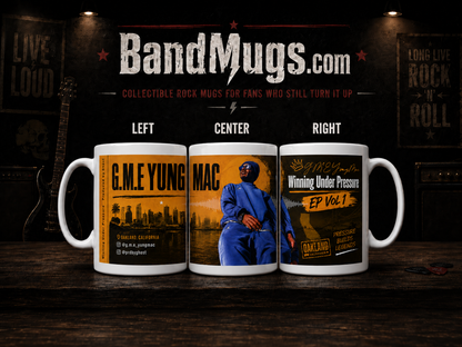 G.M.E Yung Mac “Winning Under Pressure” Artist Mug Officially Licensed 15 Ounce Tall Mug