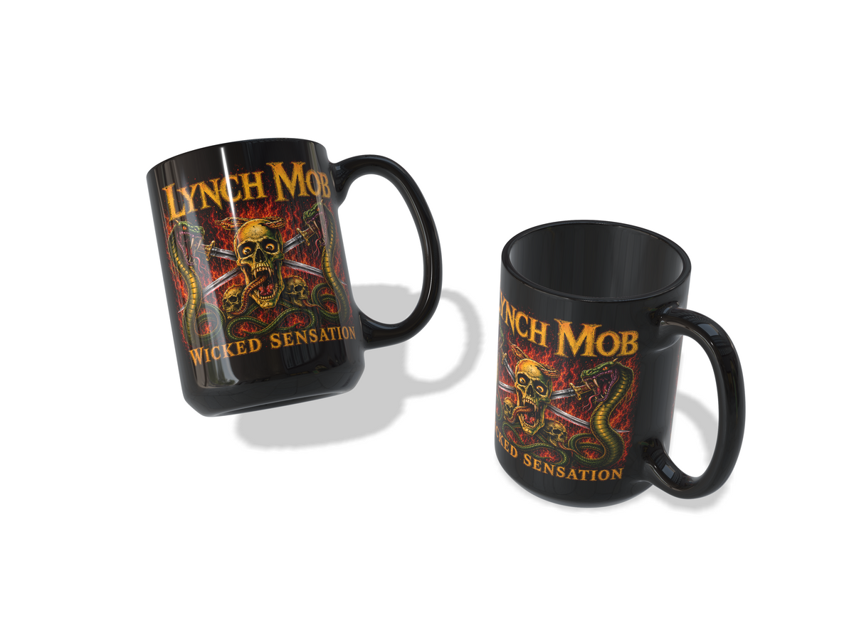 Lynch Mob Wicked Sensation – Officially Licensed 15 oz Black Collectible Coffee Mug