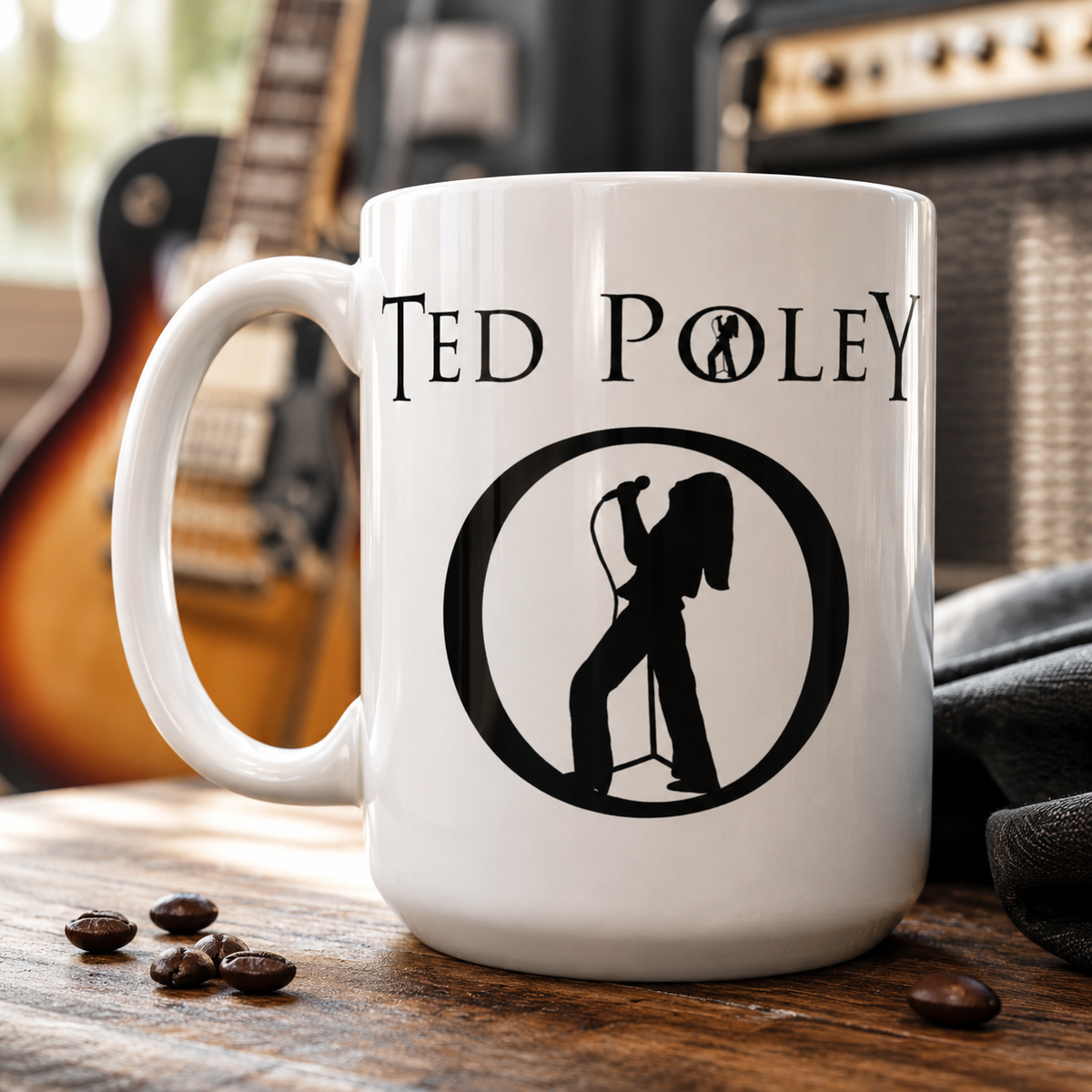 Ted Poley Officially Licensed 15 oz Collectible Coffee Mug