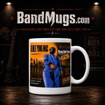 G.M.E Yung Mac “Winning Under Pressure” Artist Mug Officially Licensed 15 Ounce Tall Mug