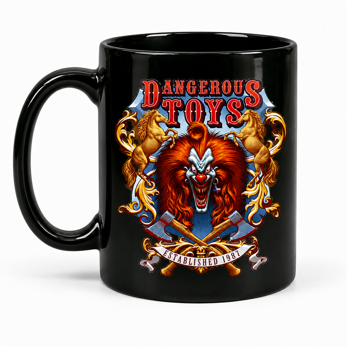 Dangerous Toys – Officially Licensed 15oz Black Coffee Mug