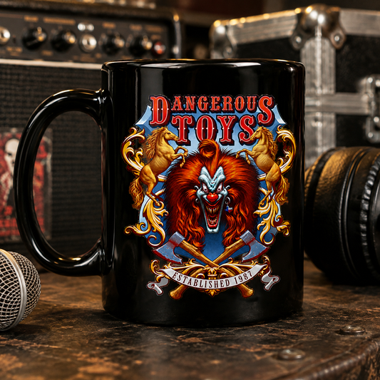 Dangerous Toys – Officially Licensed 15oz Black Coffee Mug