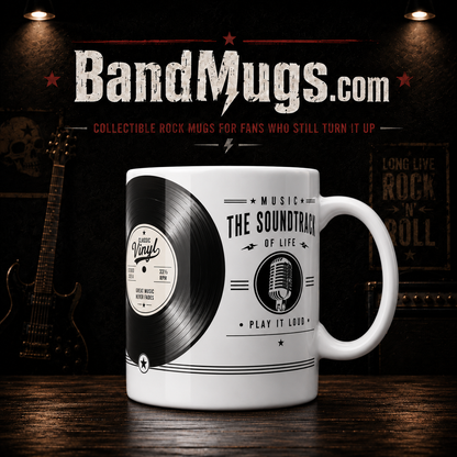 Classic Vinyl – “Music You Can Actually Feel” Collectible Coffee Mug 33 1/3