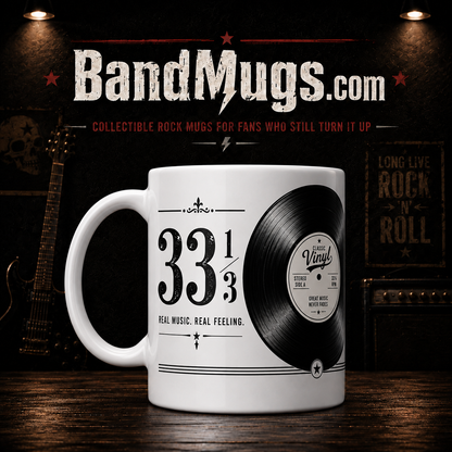 Classic Vinyl – “Music You Can Actually Feel” Collectible Coffee Mug 33 1/3