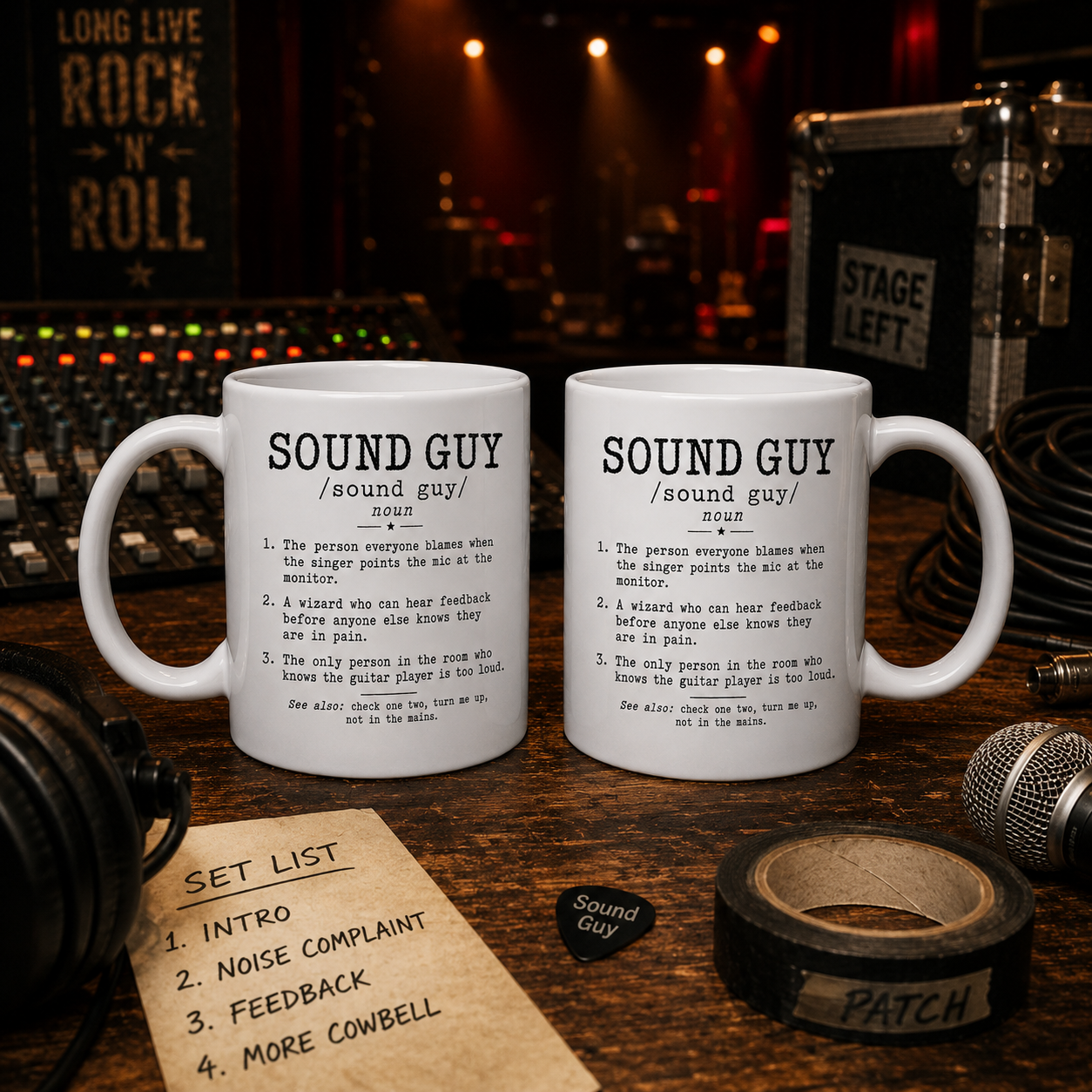 SOUND GUY Funny Definition Mug – 15 oz Audio Engineer Coffee Mug