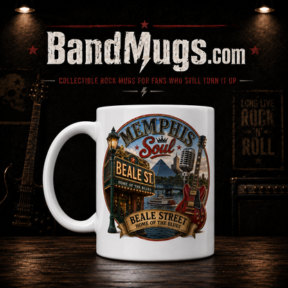 Memphis Soul Beale Street Mug – Vintage Music Landmark Coffee Cup