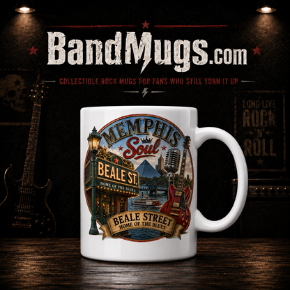 Memphis Soul Beale Street Mug – Vintage Music Landmark Coffee Cup