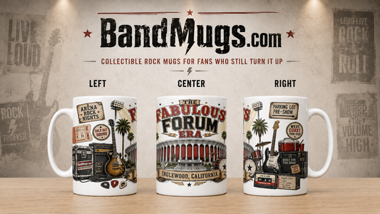 The Fabulous Forum Era Mug – Inglewood, California Arena Rock Concert Nostalgia 15 oz Coffee BandMugs.com
