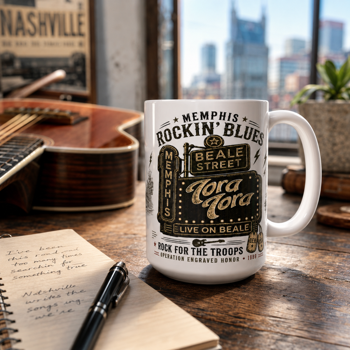 Tora Tora “Surprise Attack” Officially Licensed Full-Band Merchandise Signature Coffee Mug