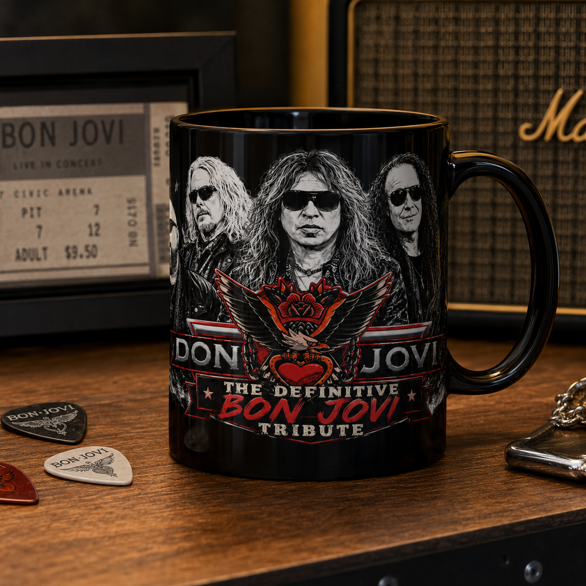 Don Jovi The Ultimate Bon Jovi Tribute Band Officially Licensed Collectible Mug