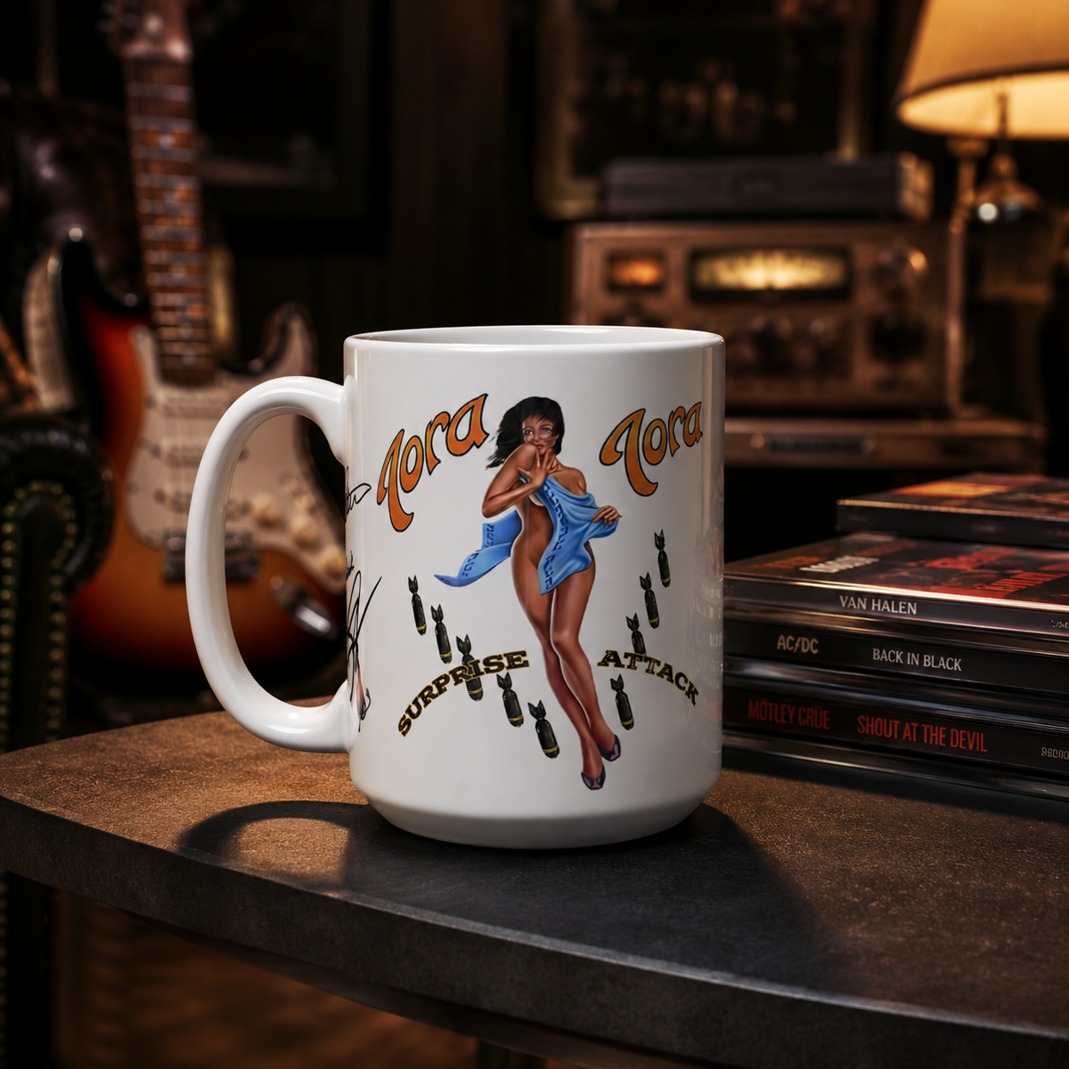 Tora Tora “Surprise Attack” Officially Licensed Full-Band Merchandise Signature Coffee Mug