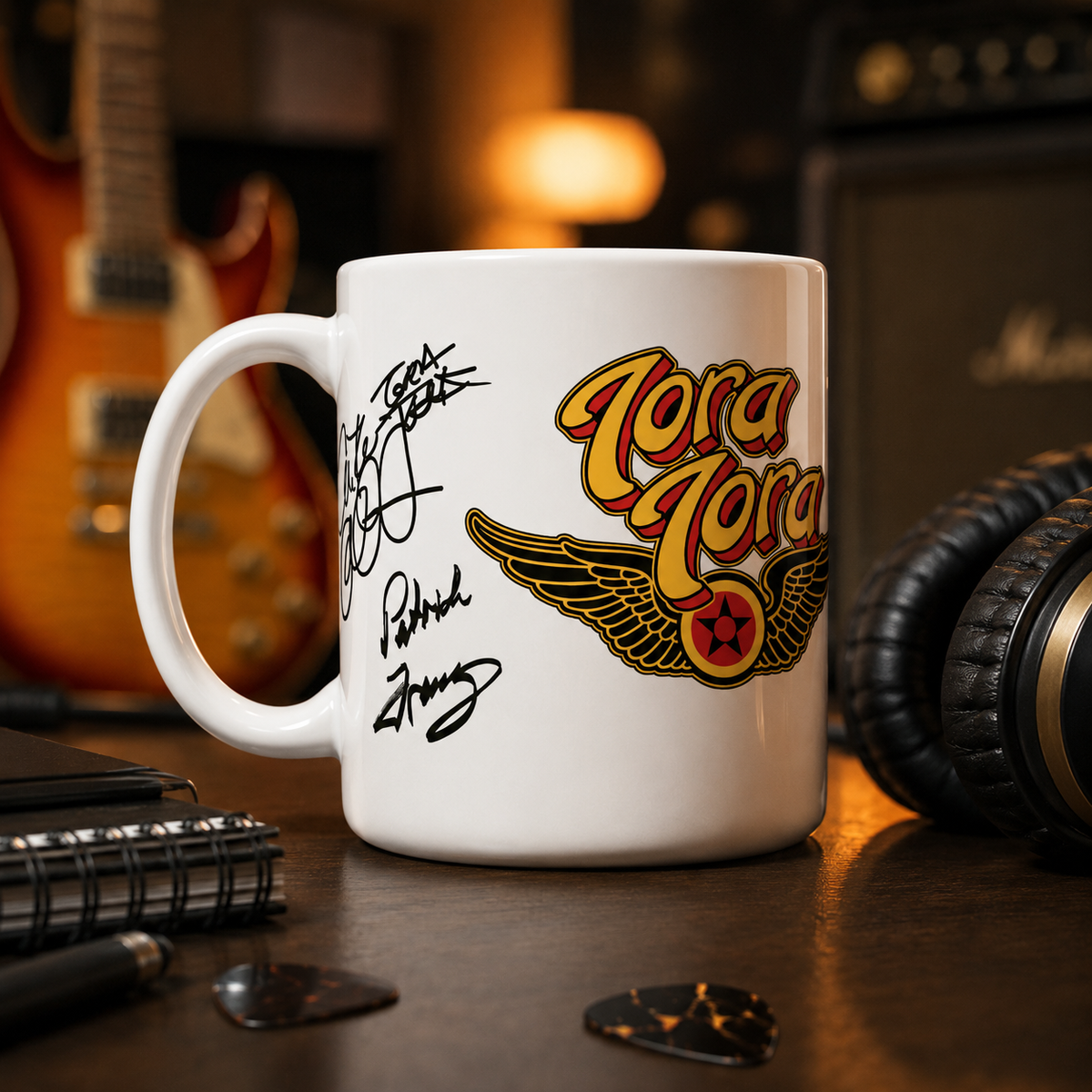 Tora Tora “Surprise Attack” Officially Licensed Full-Band Merchandise Signature Coffee Mug