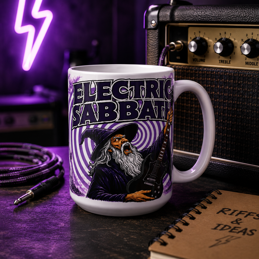 Electric Sabbath Wizard Guitarist Officially Licensed Collectible Mug