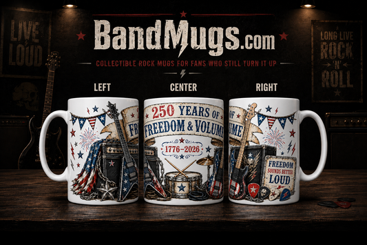 Loud and Proud 250 Years of Freedom & Volume 15 oz Rock Mug