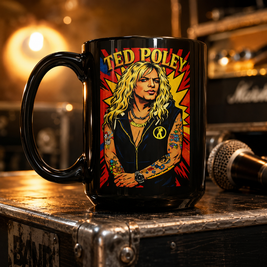 Ted Poley Officially Licensed 15 oz Collectible Coffee Mug