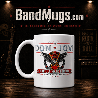 Don Jovi The Ultimate Bon Jovi Tribute Band Officially Licensed Collectible Mug