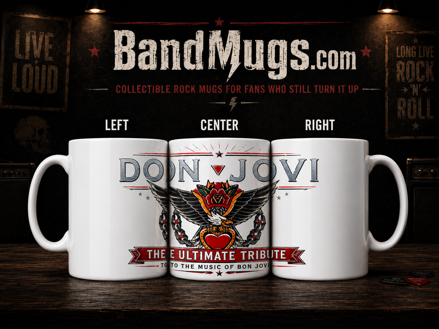 Don Jovi The Ultimate Bon Jovi Tribute Band Officially Licensed Collectible Mug