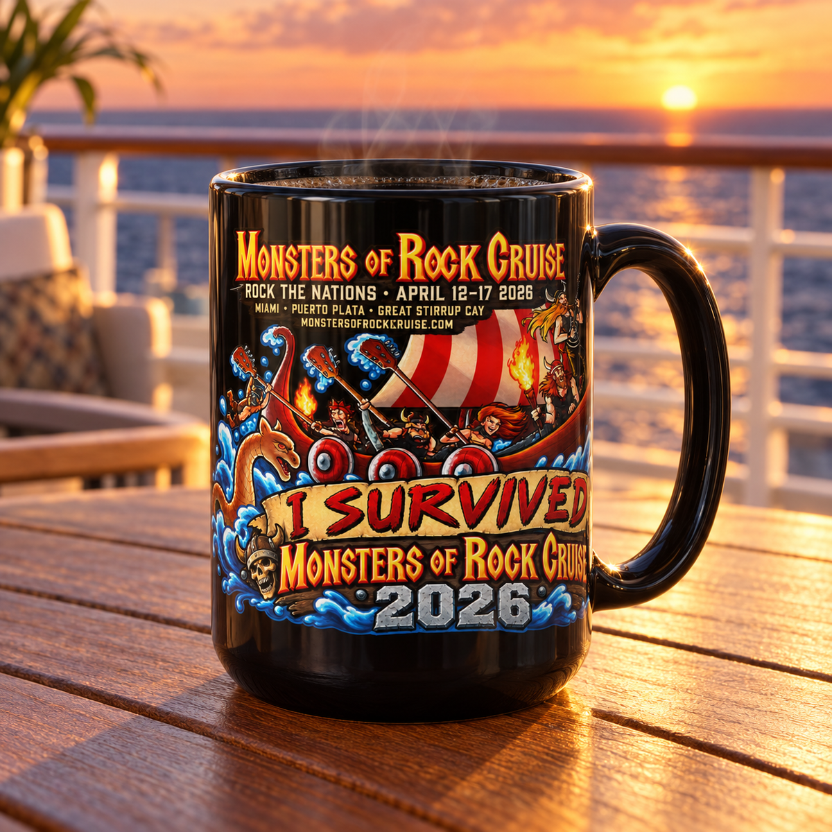 Monsters of Rock Cruise 2027 Mug Series | MORC Officially Licensed - 15 oz Collectible Mugs - Free Shipping