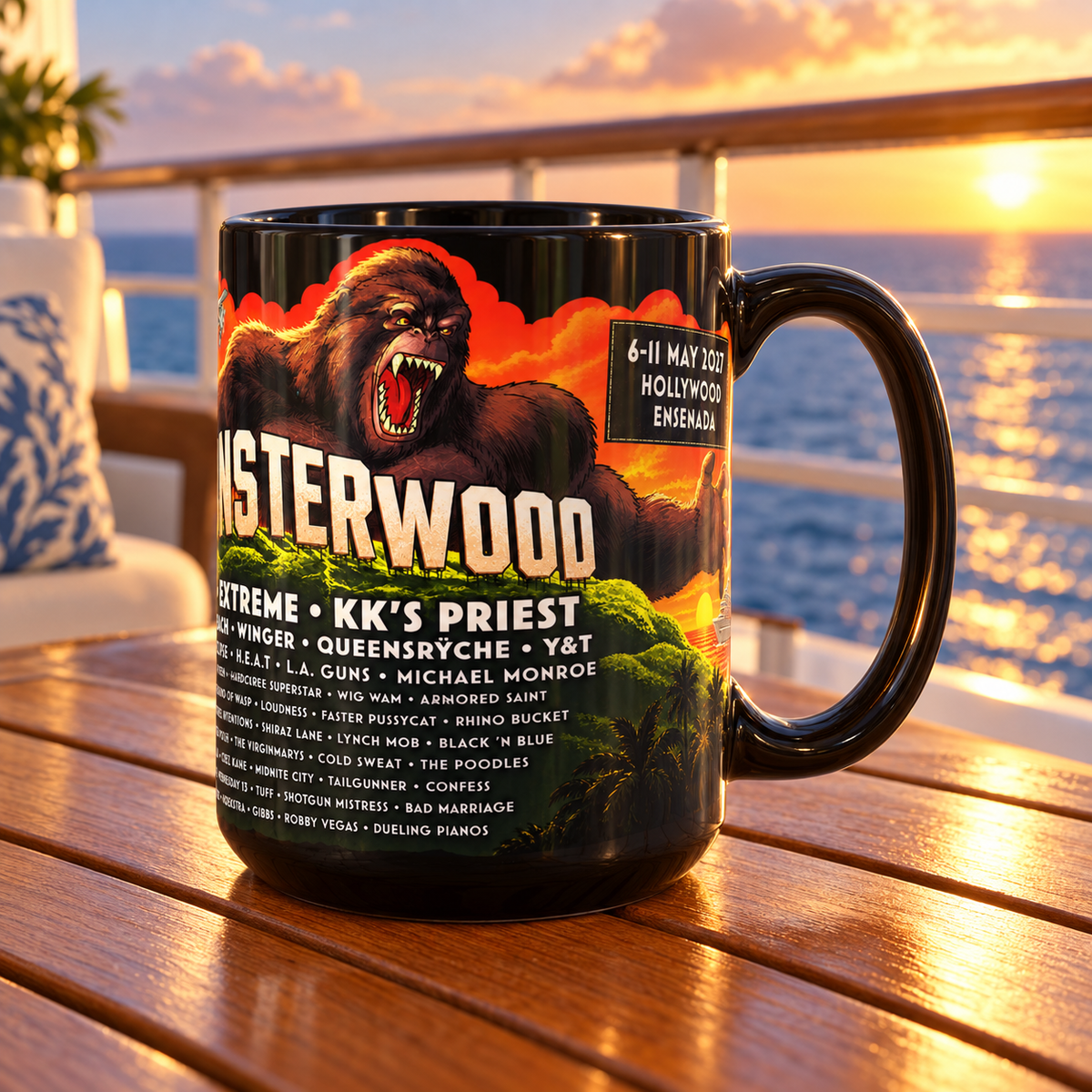 Monsters of Rock Cruise 2027 Mug Series | MORC Officially Licensed - 15 oz Collectible Mugs - Free Shipping