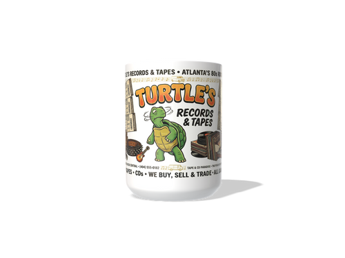 Turtle's Records & Tapes Vintage 80s Rock Mug | Atlanta Nostalgia