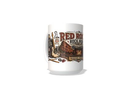 Red Rocks Rock Night Commemorative Mug | Morrison, CO Concert Nostalgia 15 oz Coffee BandMugs.com