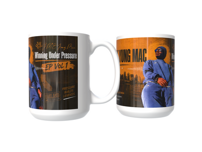 G.M.E Yung Mac “Winning Under Pressure” Artist Mug Officially Licensed 15 Ounce Tall Mug