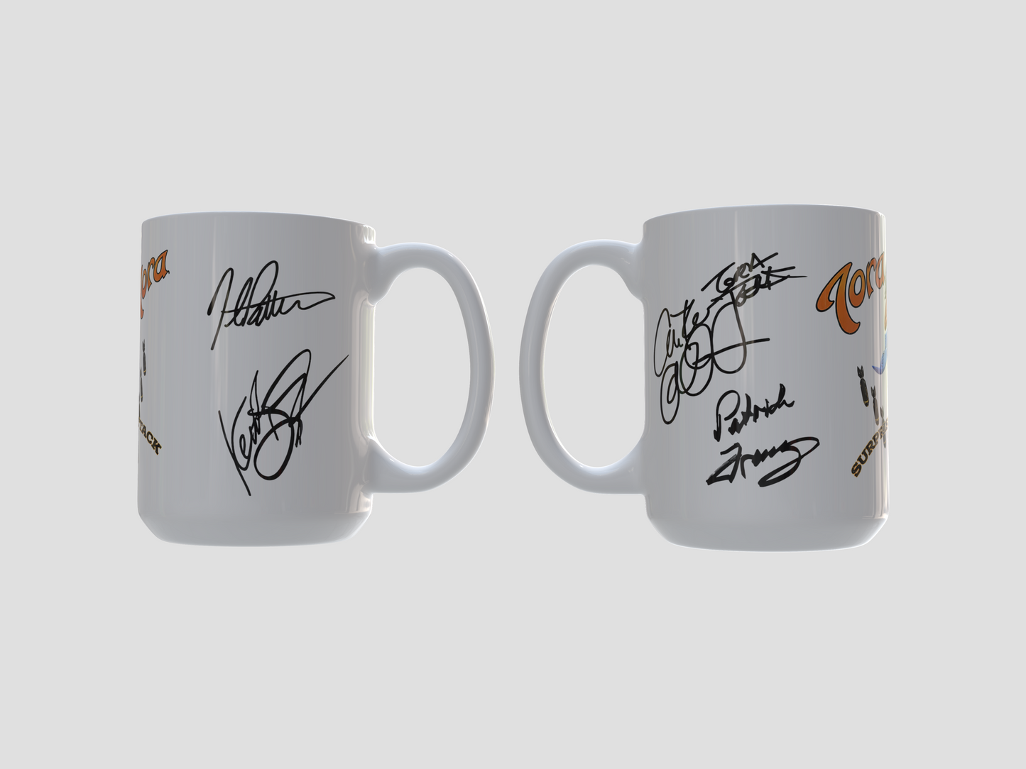 Tora Tora “Surprise Attack” Officially Licensed Full-Band Signature Collectible Mug