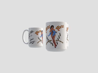 Tora Tora “Surprise Attack” Officially Licensed Full-Band Signature Collectible Mug