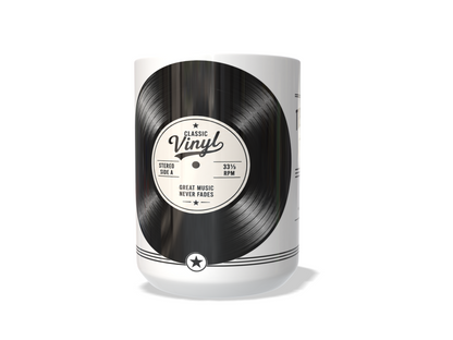 Classic Vinyl – “Music You Can Actually Feel” Collectible Coffee Mug 33 1/3