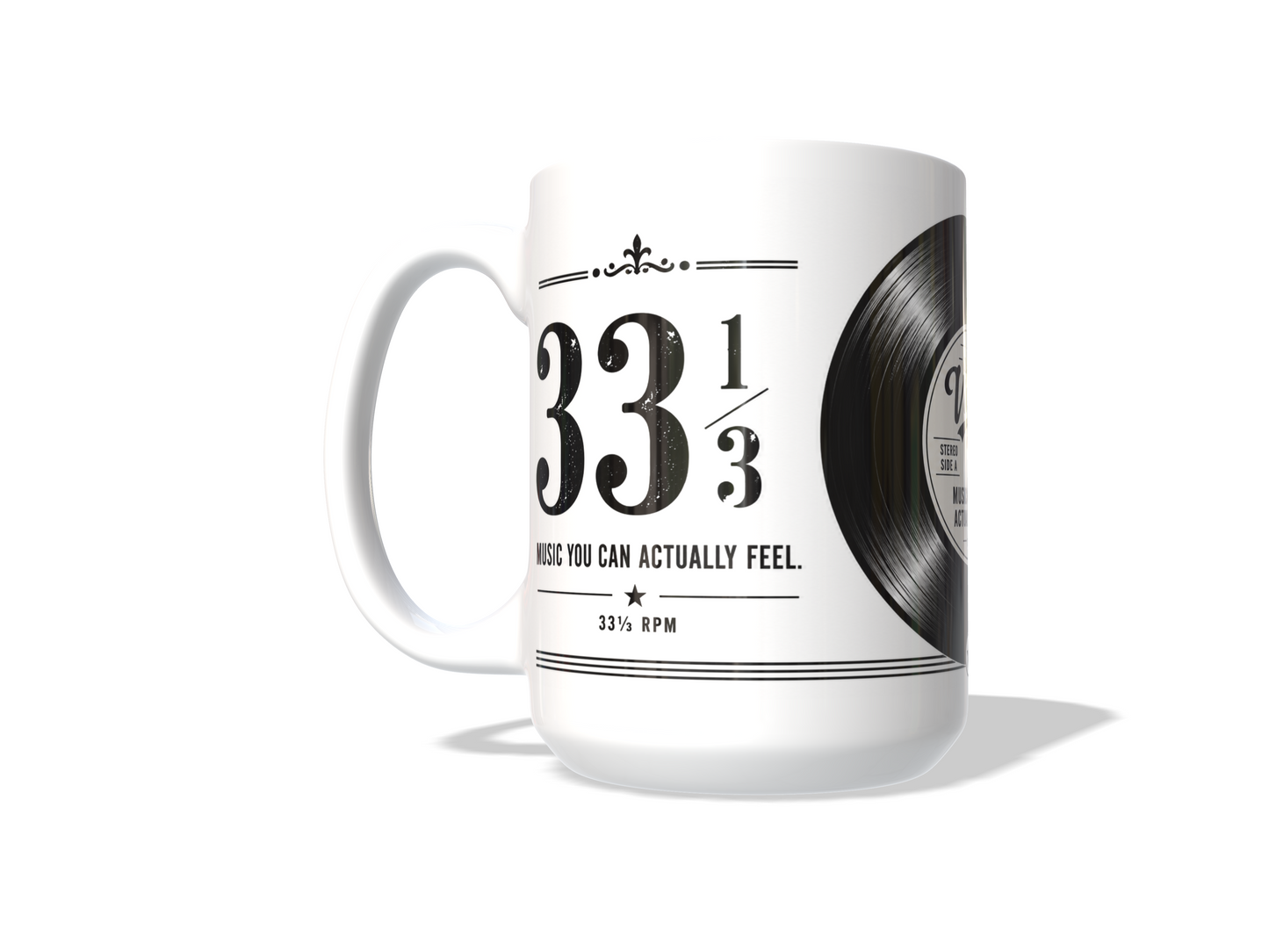 Classic Vinyl – “Music You Can Actually Feel” Collectible Coffee Mug 33 1/3