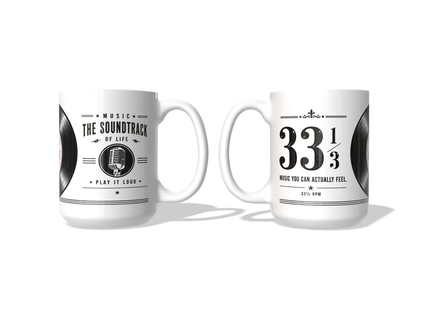 Classic Vinyl – “Music You Can Actually Feel” Collectible Coffee Mug 33 1/3