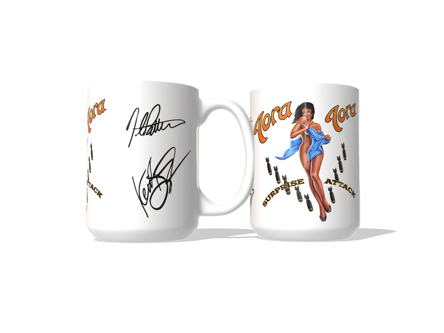 Tora Tora “Surprise Attack” Officially Licensed Full-Band Signature Collectible Mug
