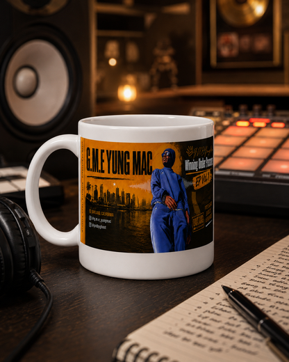 G.M.E Yung Mac “Winning Under Pressure” Artist Mug Officially Licensed 15 Ounce Tall Mug
