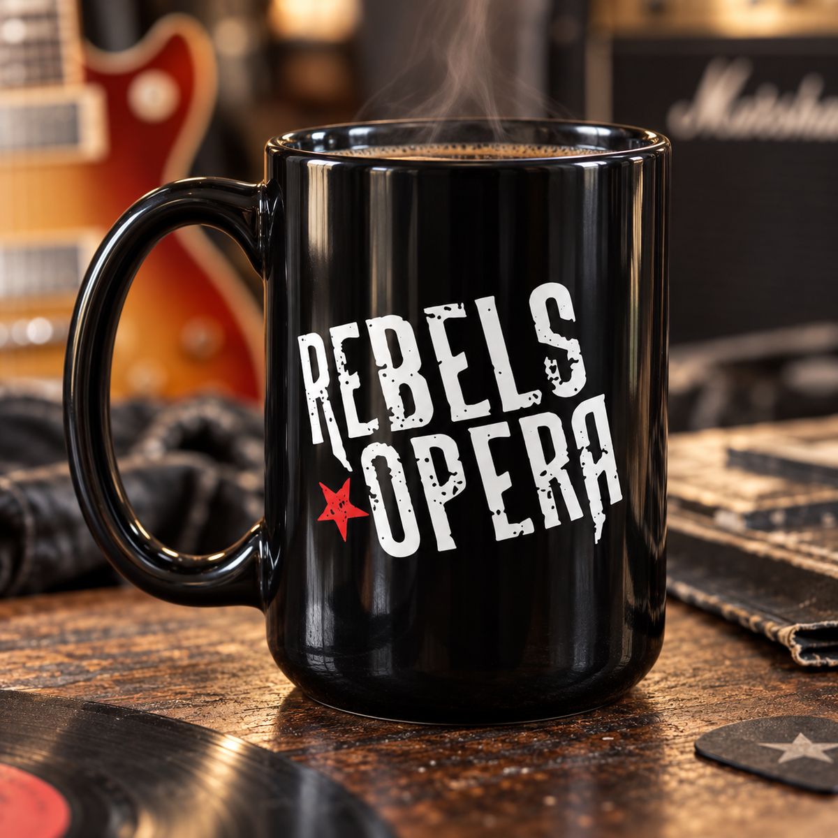 Rebels Opera – Officially Licensed Logo 15 oz Black Collectible Coffee Mug