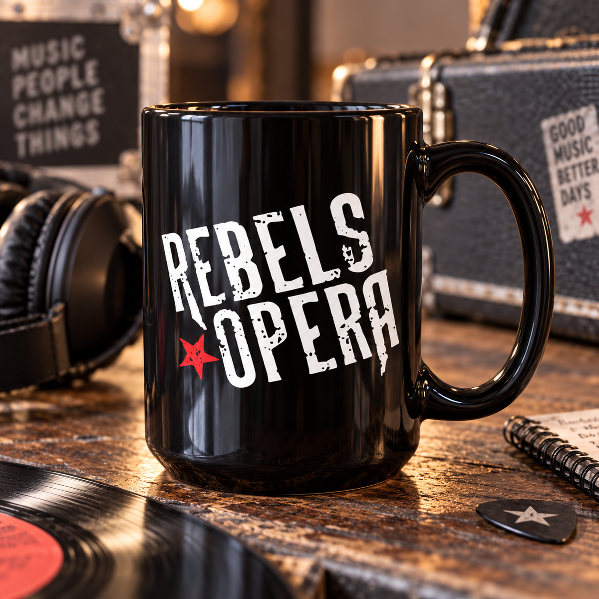 Rebels Opera – Officially Licensed Logo 15 oz Black Collectible Coffee Mug